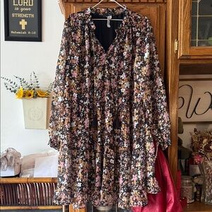 Floral Long Sleeve Dress